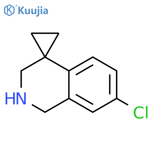7'-Chloro-2',3'-dihydro-1'H-spiro[cyclopropane-1,4'-isoquinoline] structure
