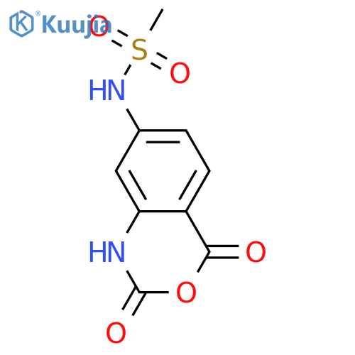 N-(2,4-Dioxo-1H-3,1-benzoxazin-7-yl)methanesulfonamide structure