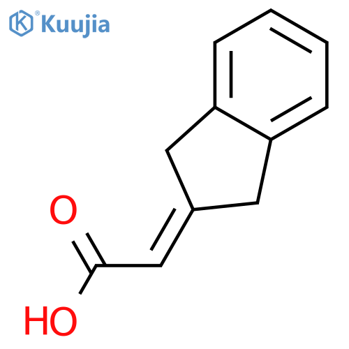 Acetic acid,2-(1,3-dihydro-2H-inden-2-ylidene)- structure