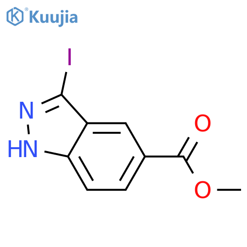 Methyl 3-iodo-1H-indazole-5-carboxylate structure