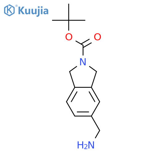 TERT-BUTYL-5-(AMINOMETHYL)ISOINDOLINE-2-CARBOXYLATE structure