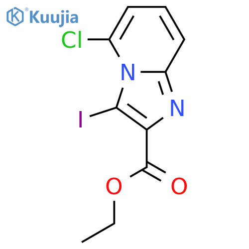 Imidazo[1,2-a]pyridine-2-carboxylicacid, 5-chloro-3-iodo-, ethyl ester structure