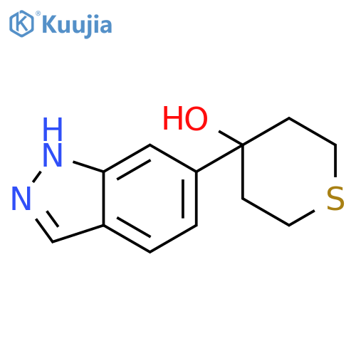 4-(1H-INDAZOL-6-YL)-TETRAHYDRO-THIOPYRAN-4-OL structure