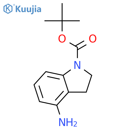 tert-butyl 4-amino-2,3-dihydro-1H-indole-1-carboxylate structure