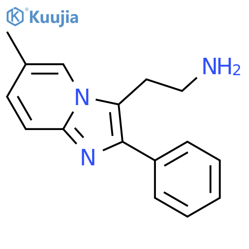 Imidazo[1,2-a]pyridine-3-ethanamine,6-methyl-2-phenyl- structure