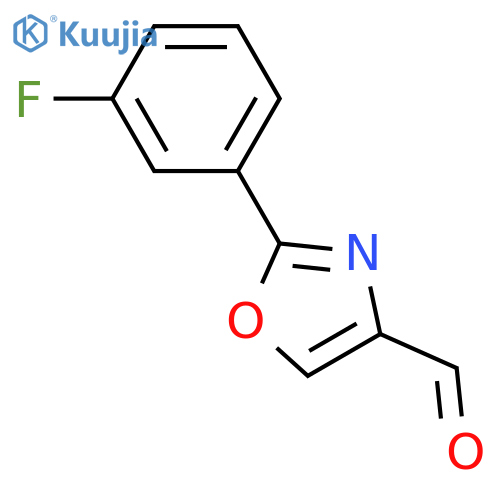 2-(3-fluorophenyl)-1,3-oxazole-4-carbaldehyde structure