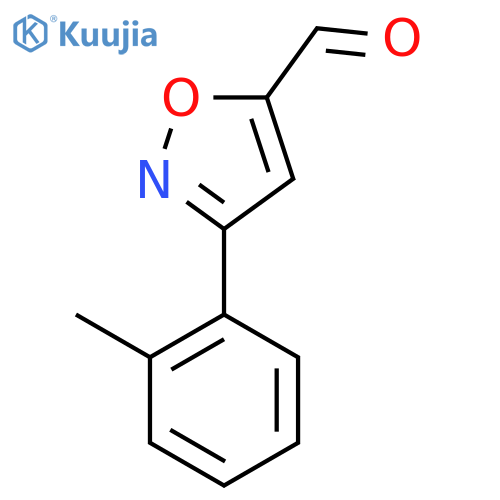 3-(2-methylphenyl)-1,2-oxazole-5-carbaldehyde structure