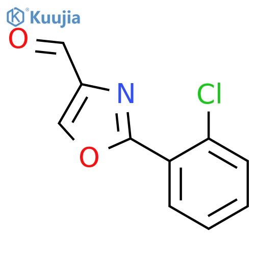 2-(2-chlorophenyl)-1,3-oxazole-4-carbaldehyde structure