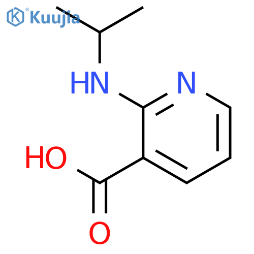 2-(propan-2-yl)aminopyridine-3-carboxylic acid structure