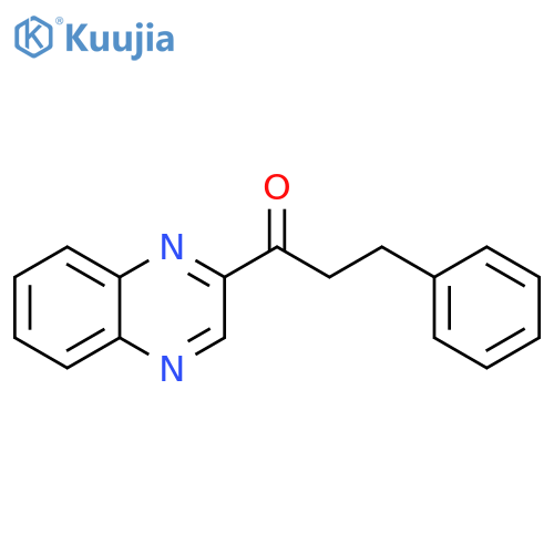 1-Propanone,3-phenyl-1-(2-quinoxalinyl)- structure