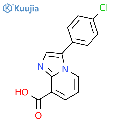 Imidazo[1,2-a]pyridine-8-carboxylicacid, 3-(4-chlorophenyl)- structure