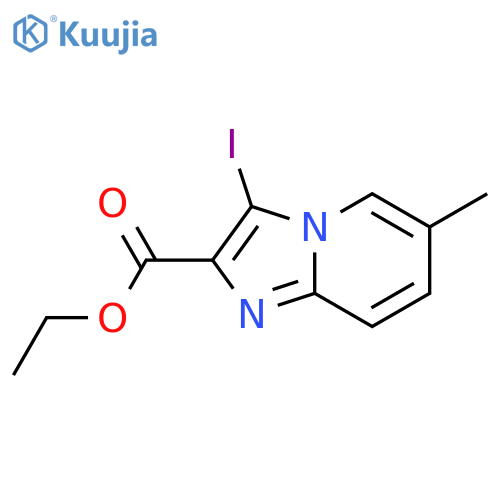 Imidazo[1,2-a]pyridine-2-carboxylicacid, 3-iodo-6-methyl-, ethyl ester structure