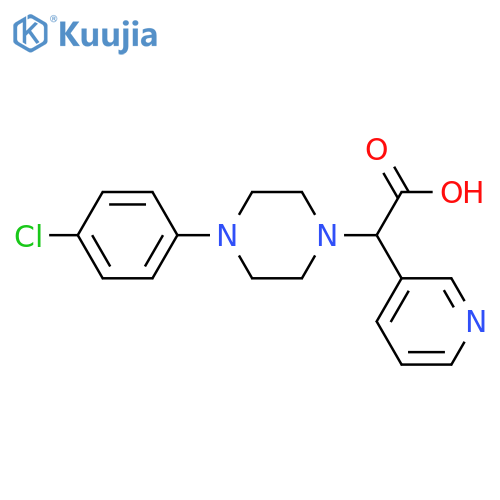 1-Piperazineaceticacid, 4-(4-chlorophenyl)-a-3-pyridinyl- structure