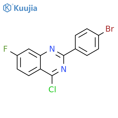 2-(4-Bromophenyl)-4-chloro-7-fluoroquinazoline structure
