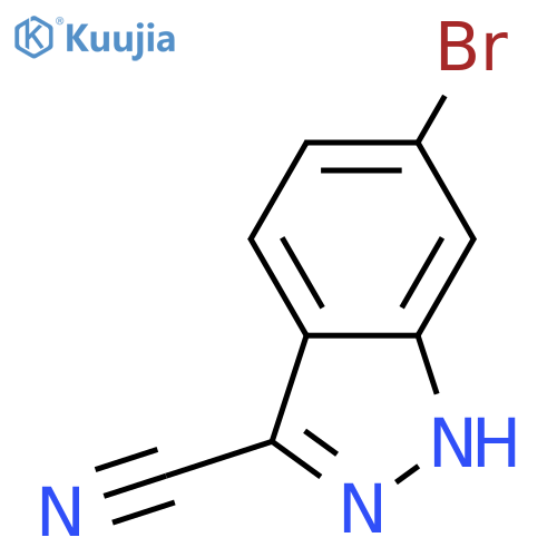 6-Bromo-1H-indazole-3-carbonitrile structure