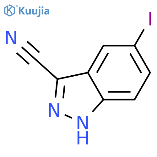 5-Iodo-1h-indazole-3-carbonitrile structure