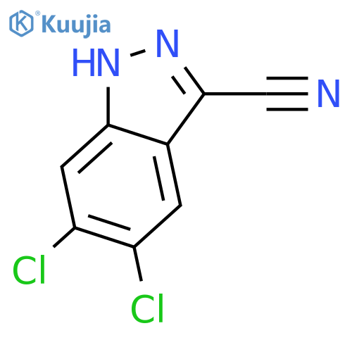 5,6-Dichloro-1H-indazole-3-carbonitrile structure