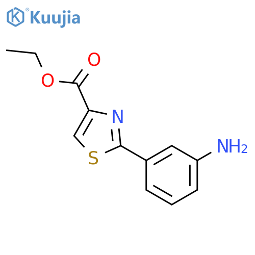 2-(3-Amino-phenyl)-thiazole-4-carboxylic Acid ethyl ester structure