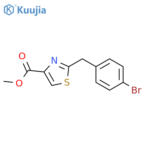 Methyl 2-(4-bromobenzyl)thiazole-4-carboxylate structure