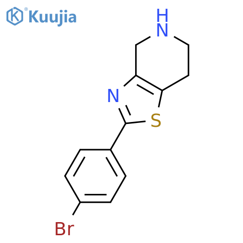 2-(4-BROMO-PHENYL)-4,5,6,7-TETRAHYDRO-THIAZOLO[4,5-C]PYRIDINE structure