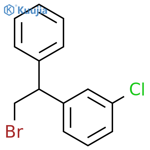 Benzene,1-(2-bromo-1-phenylethyl)-3-chloro- structure