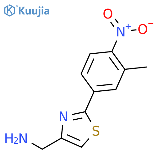 4-Thiazolemethanamine,2-(3-methyl-4-nitrophenyl)- structure