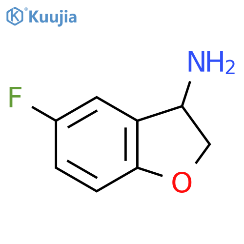 5-Fluoro-2,3-dihydro-benzofuran-3-ylamine structure
