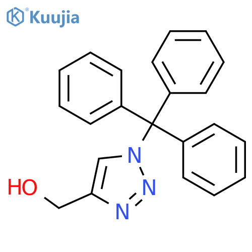 1H-1,2,3-Triazole-4-methanol, 1-(triphenylmethyl)- structure