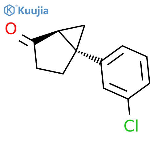 BICYCLO[3.1.0]HEXAN-2-ONE, 5-(3-CHLOROPHENYL)-, (1S,5S)- structure