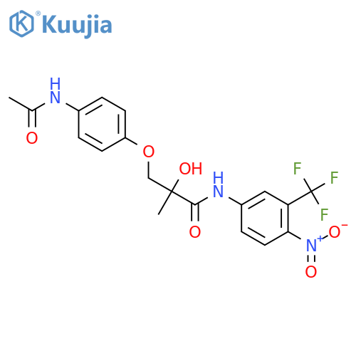 (R)-3-(4-acetamidophenoxy)-2-hydroxy-2-methyl-N-(4-nitro-3-(trifluoromethyl)phenyl)propanamide structure