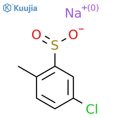 Sodium 5-chloro-2-methylbenzene-1-sulfinate structure