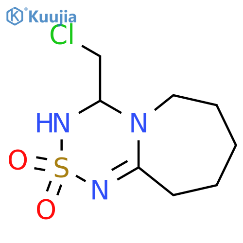 4-(chloromethyl)-3H,4H,6H,7H,8H,9H,10H-2λ?-[1,2,4,6]thiatriazino[4,3-a]azepine-2,2-dione structure