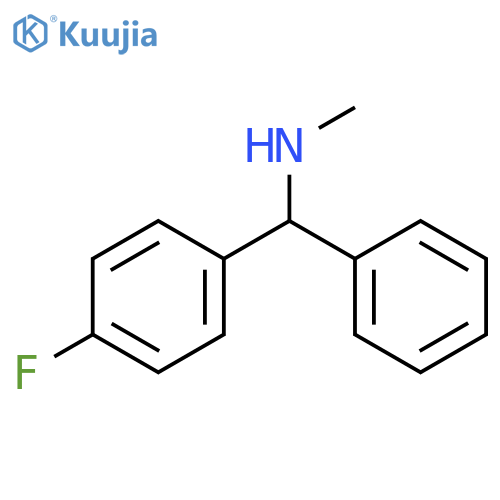 N-[(4-fluorophenyl)(phenyl)methyl]-N-methylamine structure