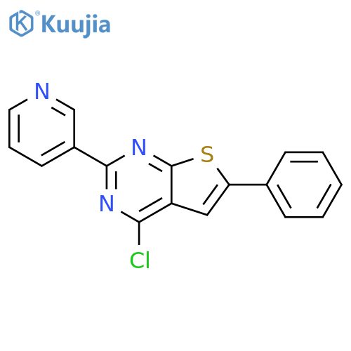 3-{4-chloro-6-phenylthieno2,3-dpyrimidin-2-yl}pyridine structure
