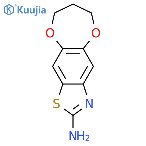 10,14-dioxa-4-thia-6-azatricyclo7.5.0.0,3,7tetradeca-1(9),2,5,7-tetraen-5-amine structure