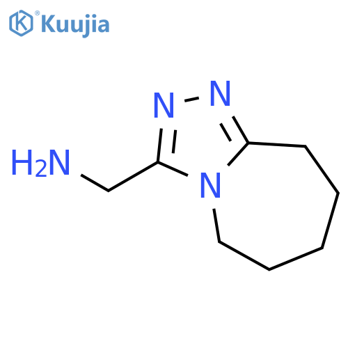 5H,6H,7H,8H,9H-1,2,4triazolo4,3-aazepin-3-ylmethanamine structure