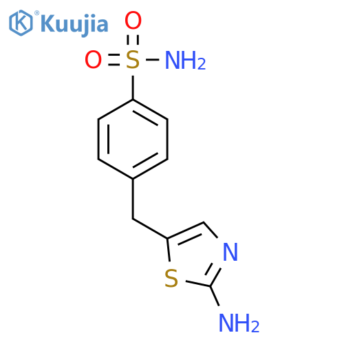 4-(2-Amino-1,3-thiazol-5-yl)methylbenzene-1-sulfonamide structure