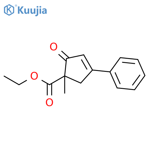 3-CYCLOPENTENE-1-CARBOXYLIC ACID, 1-METHYL-2-OXO-4-PHENYL-, ETHYL ESTER structure