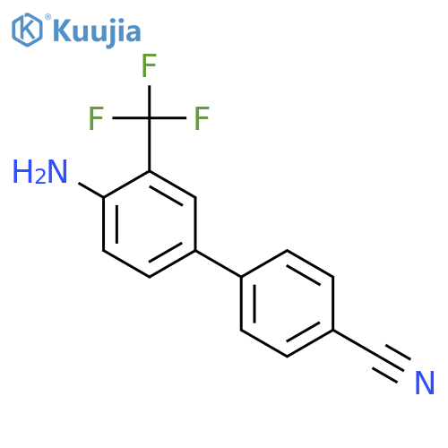 4-4-amino-3-(trifluoromethyl)phenylbenzonitrile structure