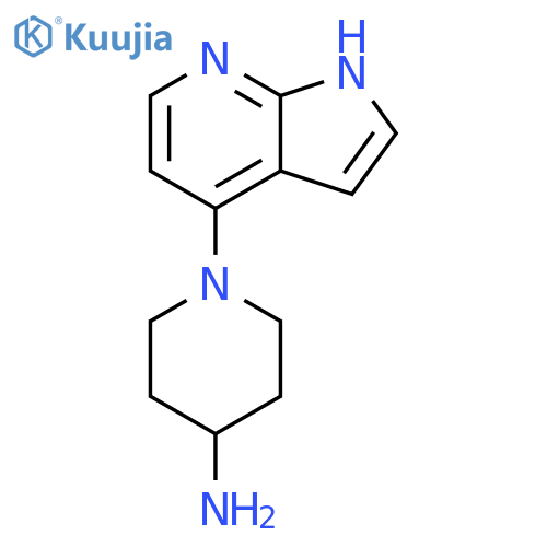 1-(1H-Pyrrolo2,3-bpyridin-4-yl)-4-piperidinamine structure