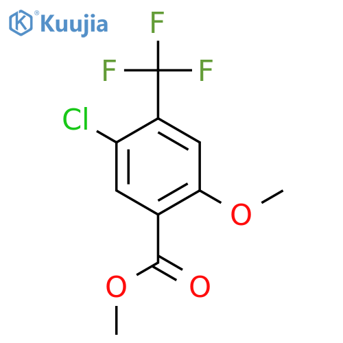 5-Chloro-4-trifluoromethyl-2-methoxy benzoic acid methyl ester structure