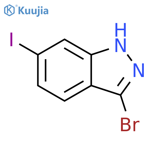 3-Bromo-6-iodo-1H-indazole structure