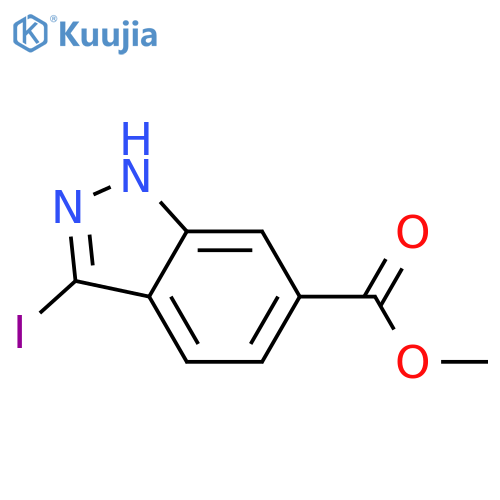 Methyl 3-iodo-1H-indazole-6-carboxylate structure