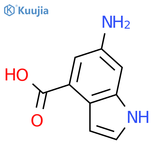 6-Amino-1H-indole-4-carboxylic acid structure