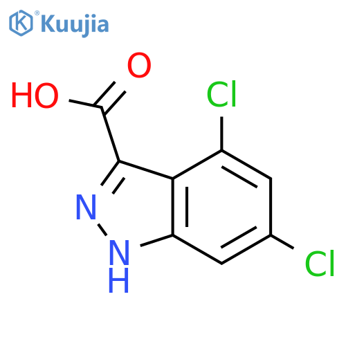 4,6-Dichloro-3-(1H)indazole Carboxylic Acid structure