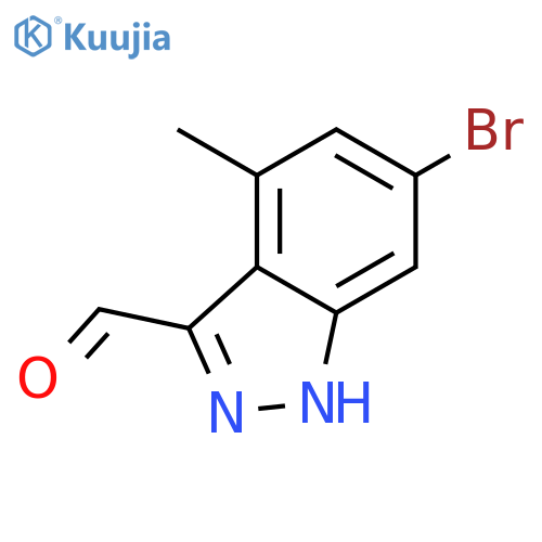 6-Bromo-4-Methyl-3-(1h)Indazole Carboxaldehyde structure