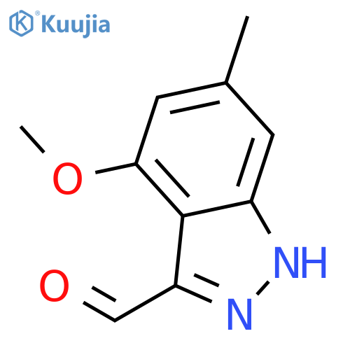 4-Methoxy-6-methyl-1H-indazole-3-carbaldehyde structure