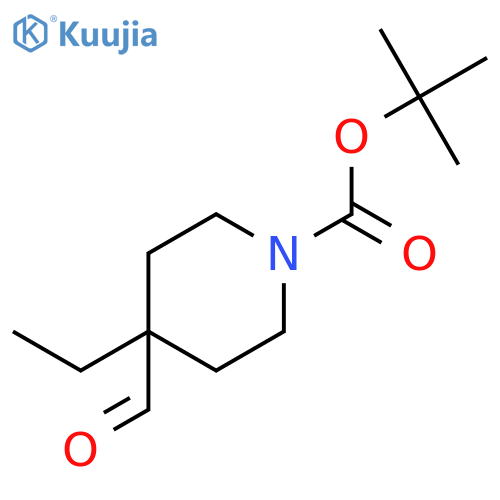 1-Boc-4-ethyl-4-formyl-piperidine structure