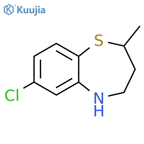 7-chloro-2-methyl-2,3,4,5-tetrahydro-1,5-benzothiazepine structure