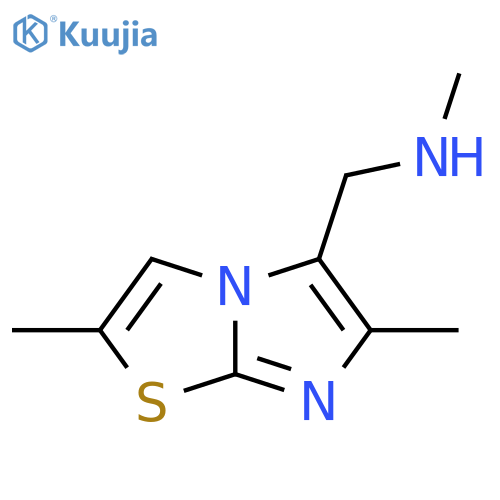 ({2,6-dimethylimidazo2,1-b1,3thiazol-5-yl}methyl)(methyl)amine structure